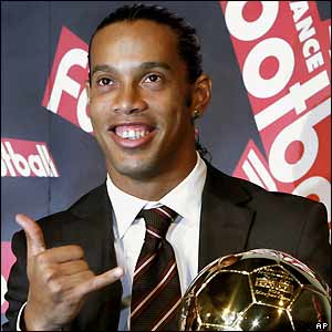Ronaldinho Wins Ballon D Or Gerrard And Carragher In Dream Team Ronaldinho Wins Ballon D Or Gerrard And Carragher In Dream Team
